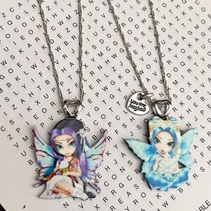 Fairy Pendant Necklace Set for Kids